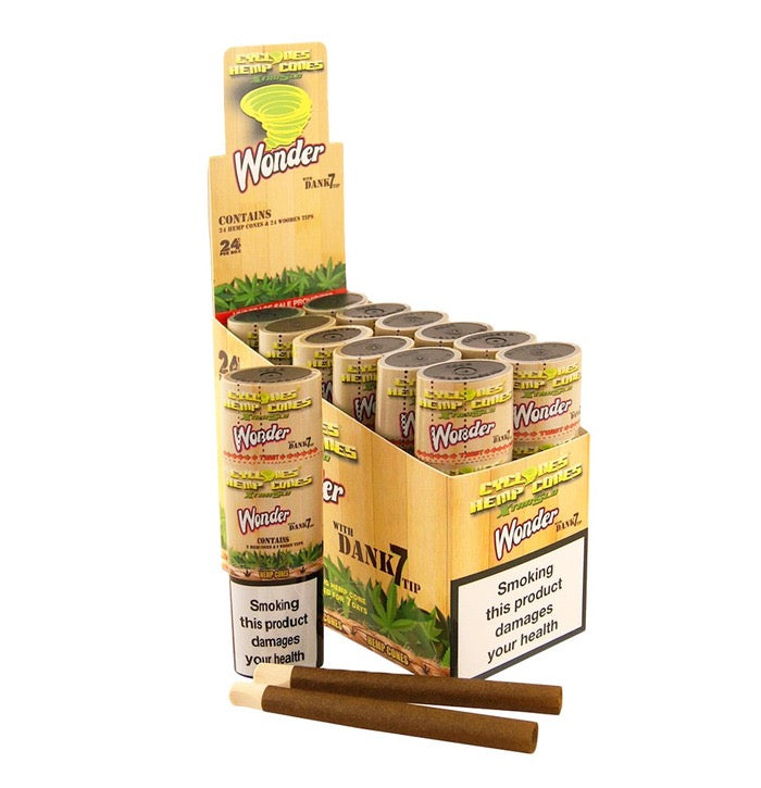 Blunt pré-roulé Cyclones Hemp Cones - Wonderberry - Salvia la pépite verte