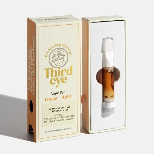 Cartouche CBD Focus Actif Full spectrum - Salvia la pépite verte