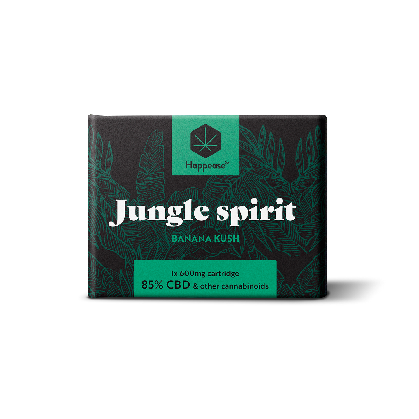 Cartouche vape CBD Happease - 85% cannabinoïdes naturels | Jungle Spirit - Salvia la pépite verte