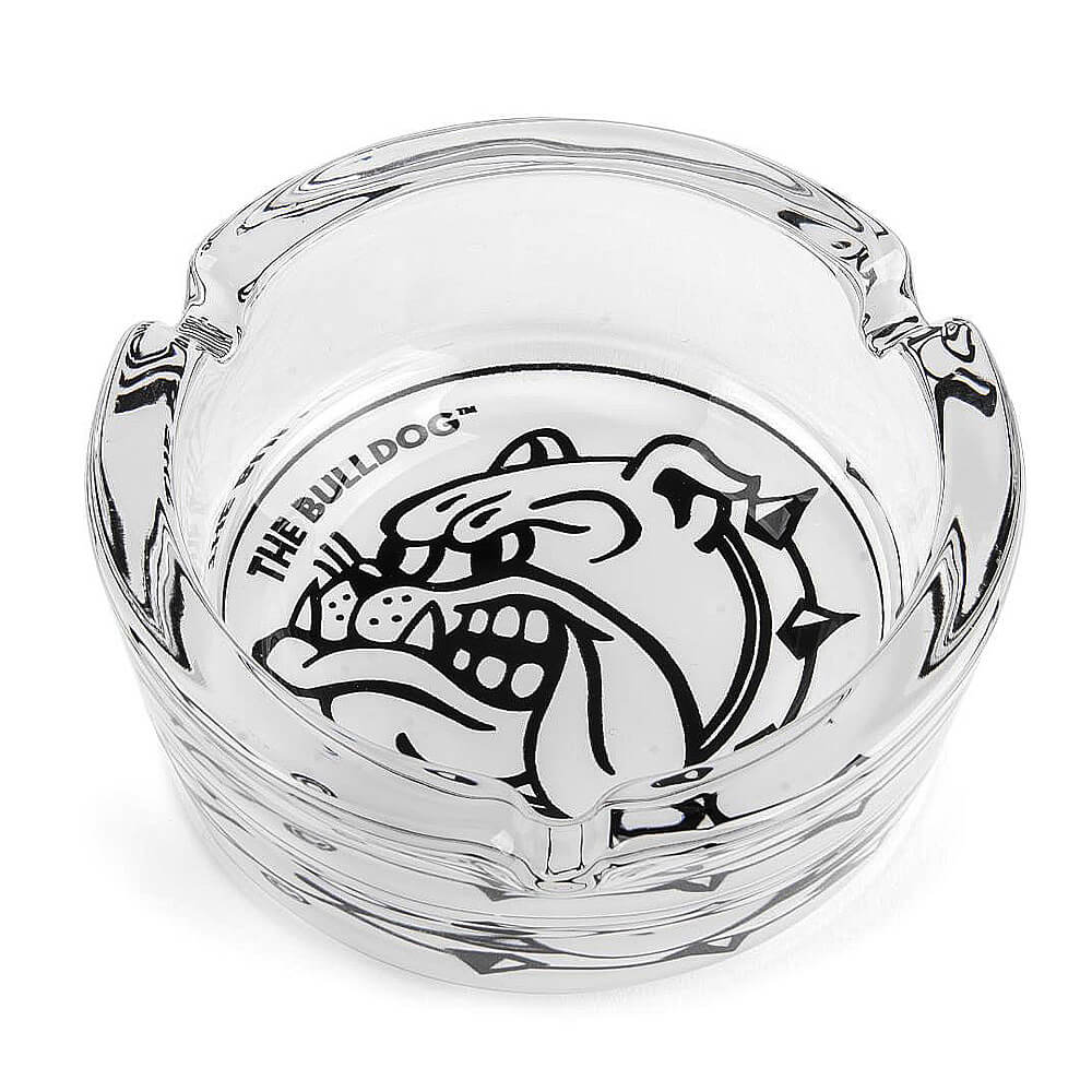 Cendrier en verre - The Bulldog - Salvia la pépite verte