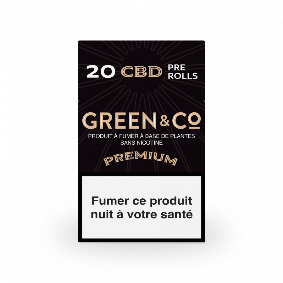 Cigarettes Green&co Premium | 100% chanvre - Salvia la pépite verte