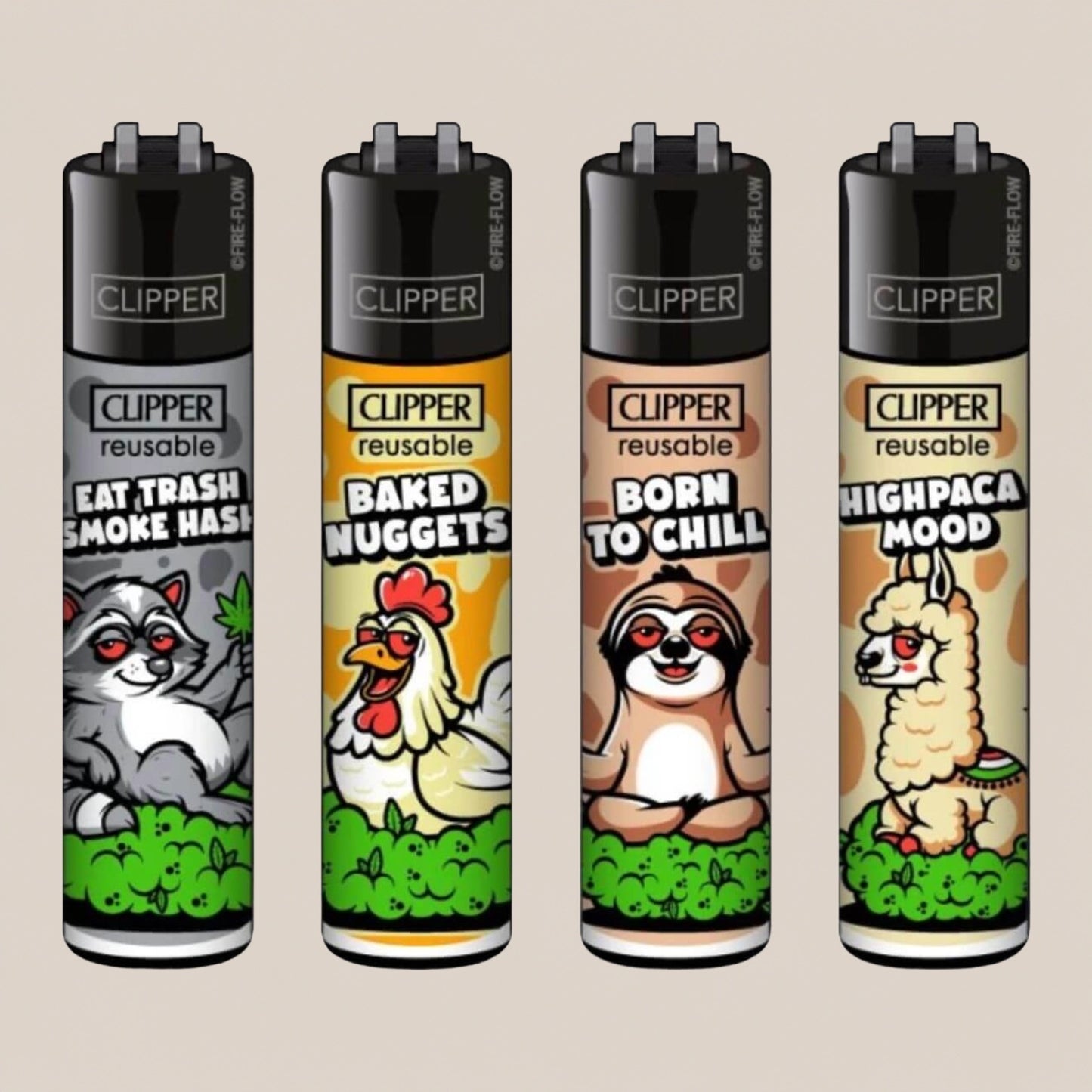 Briquet Clipper - Born to chill - Salvia la pépite verte