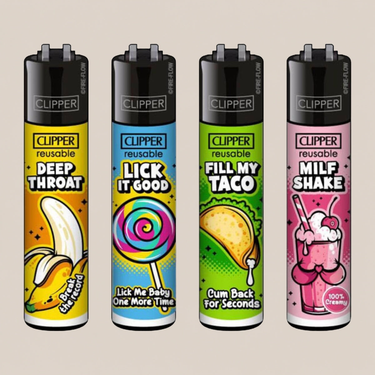 Briquet Clipper - Lick it good - Salvia la pépite verte