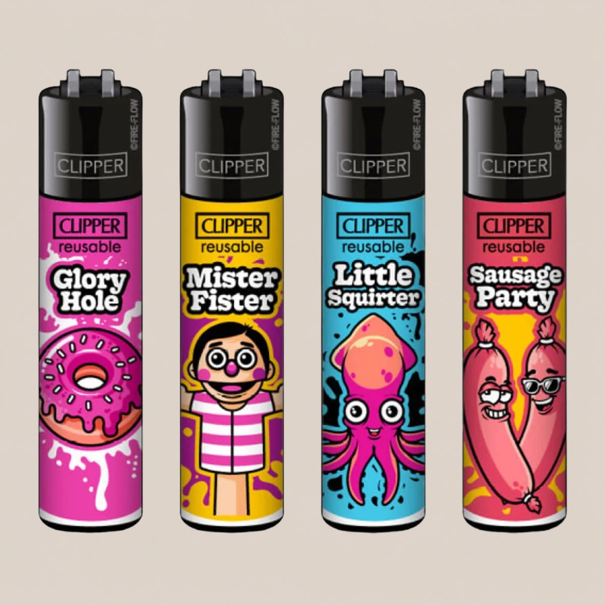 Briquet Clipper - Mister fister - Salvia la pépite verte