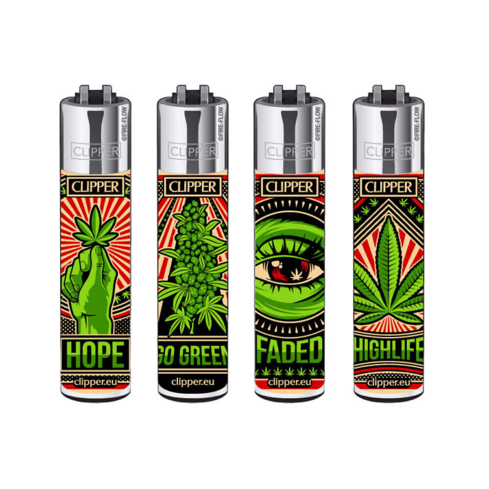 Briquet Clipper Propaganja - Salvia la pépite verte
