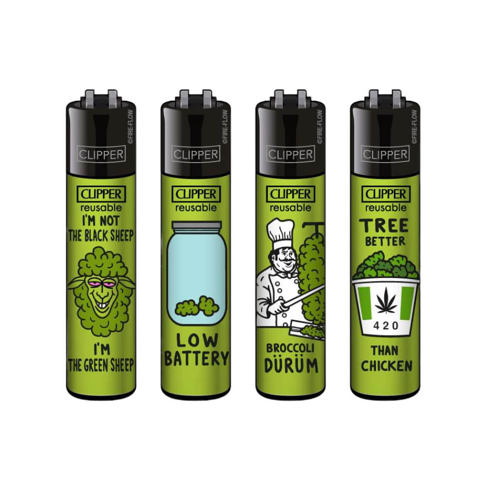 Briquet Clipper Think green - Salvia la pépite verte