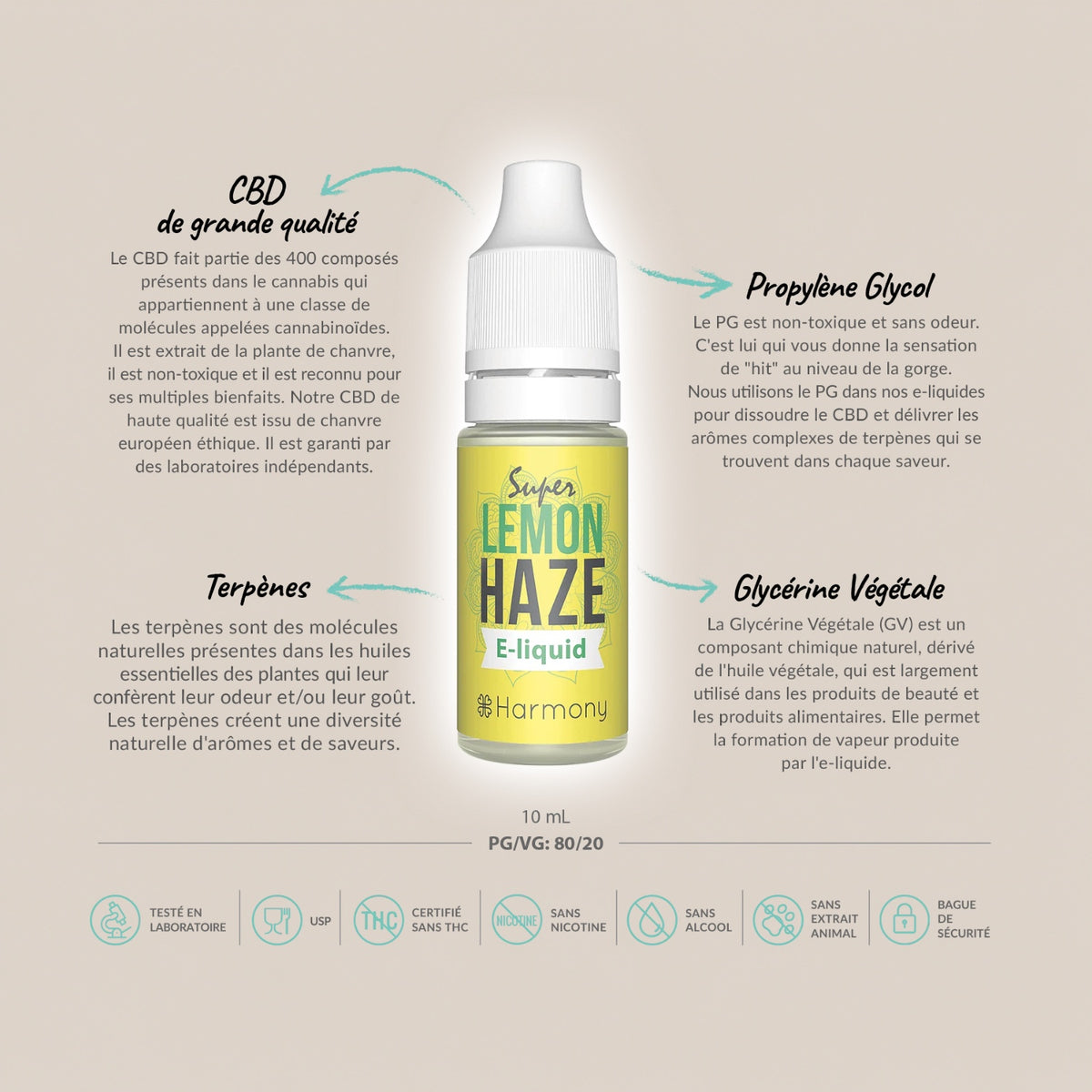 E-liquide CBD 600 mg - Super Lemon Haze - Salvia la pépite verte