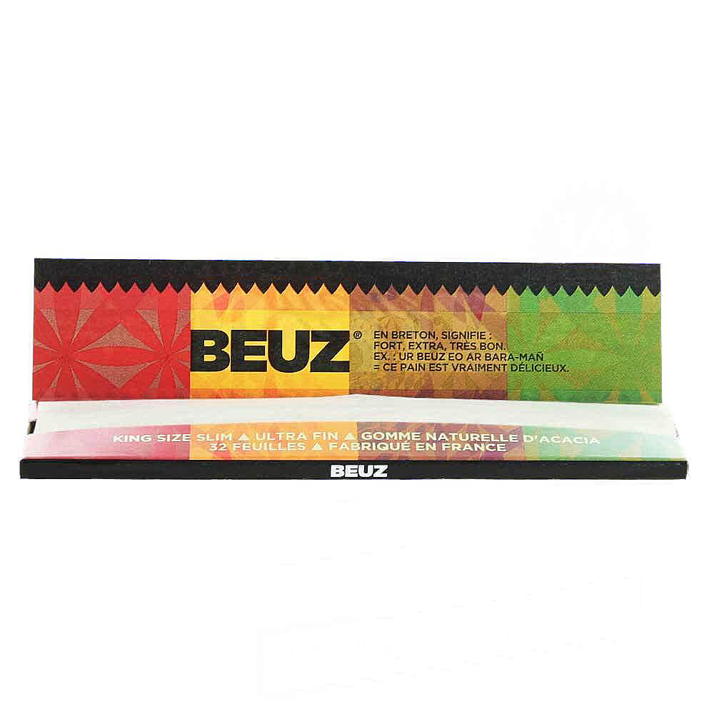 Feuilles à rouler BEUZ Hemp King size slim - Salvia la pépite verte