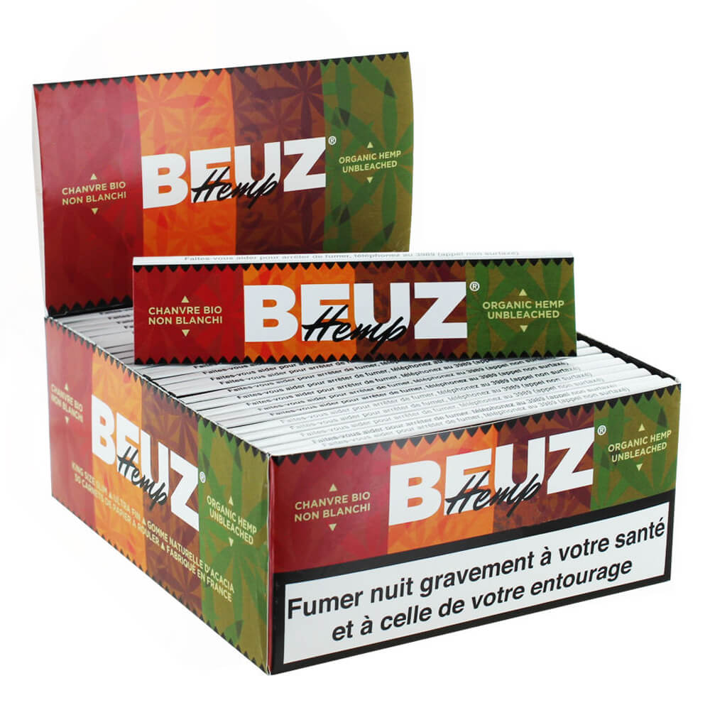 Feuilles à rouler BEUZ Hemp King size slim - Salvia la pépite verte