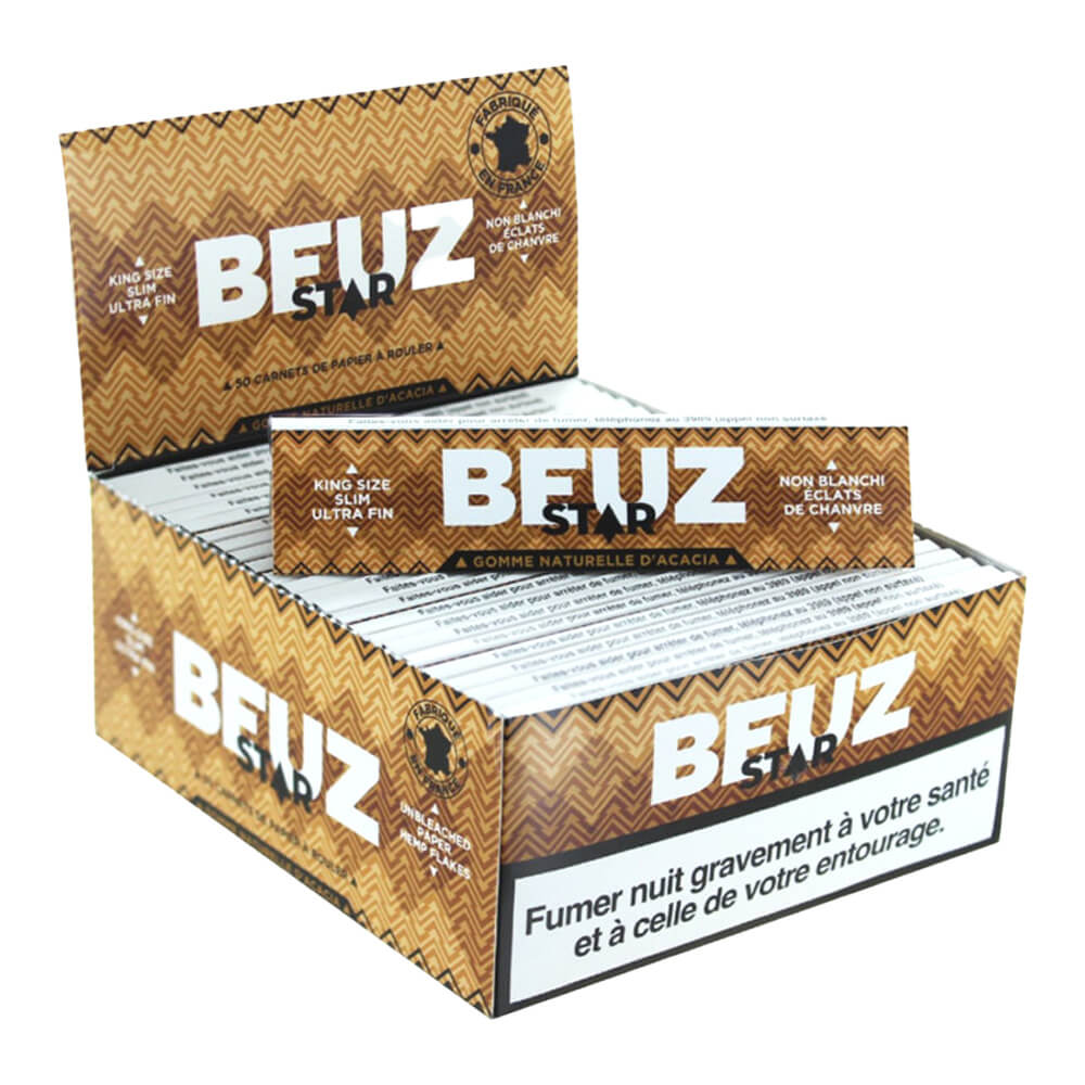 Feuilles à rouler BEUZ STAR King size slim - Salvia la pépite verte