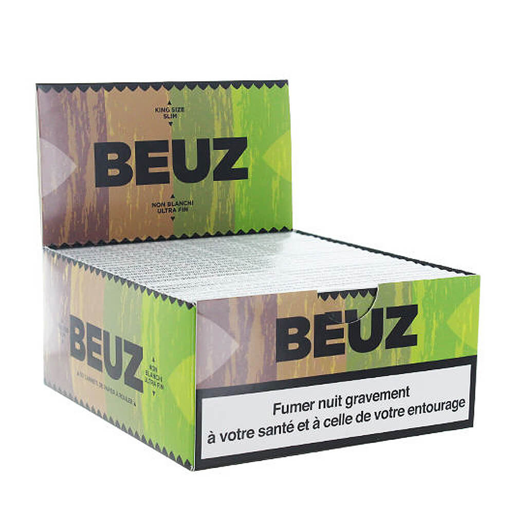 Feuilles à rouler BEUZ King size slim - Salvia la pépite verte