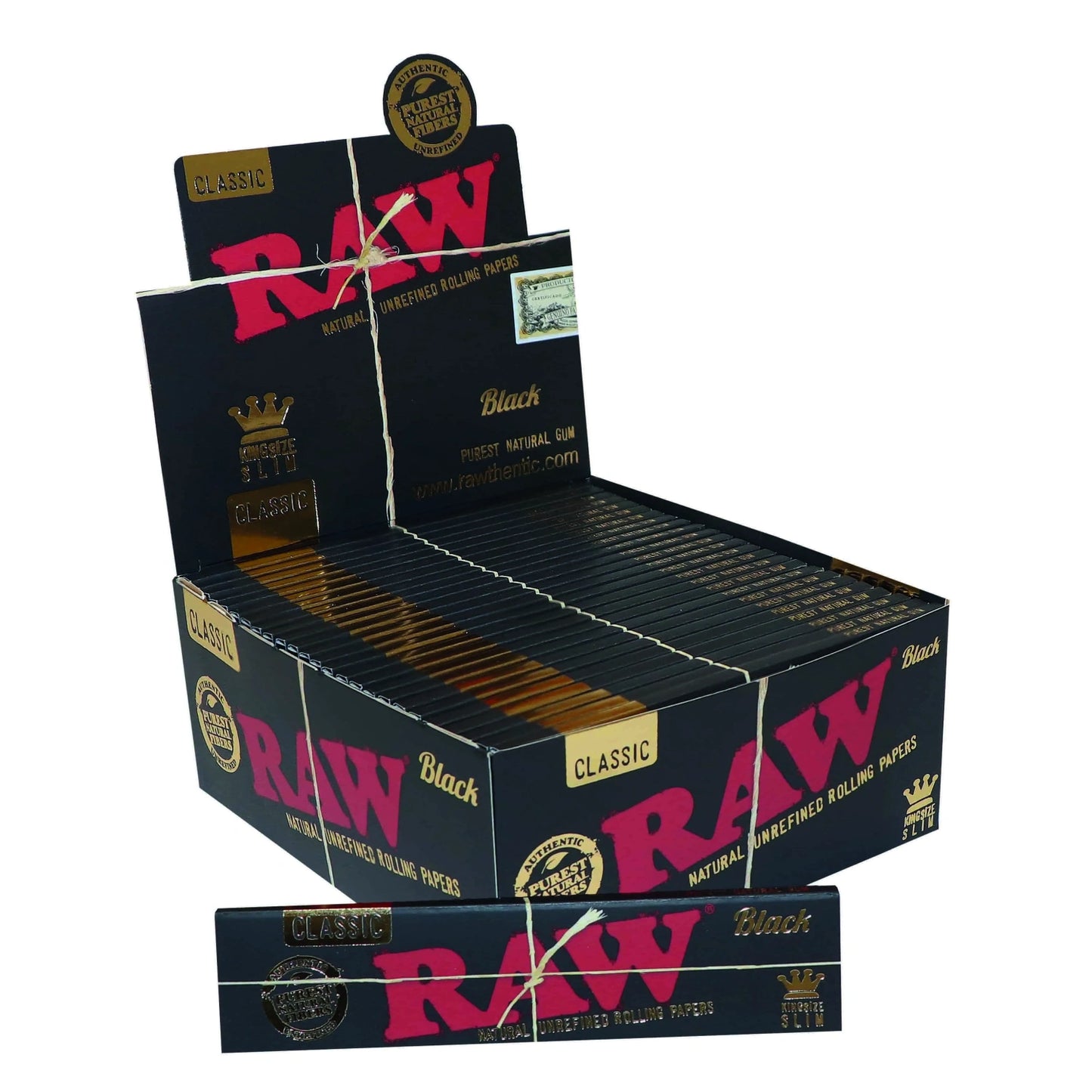 Feuilles à rouler - Raw King size slim Black - Salvia la pépite verte