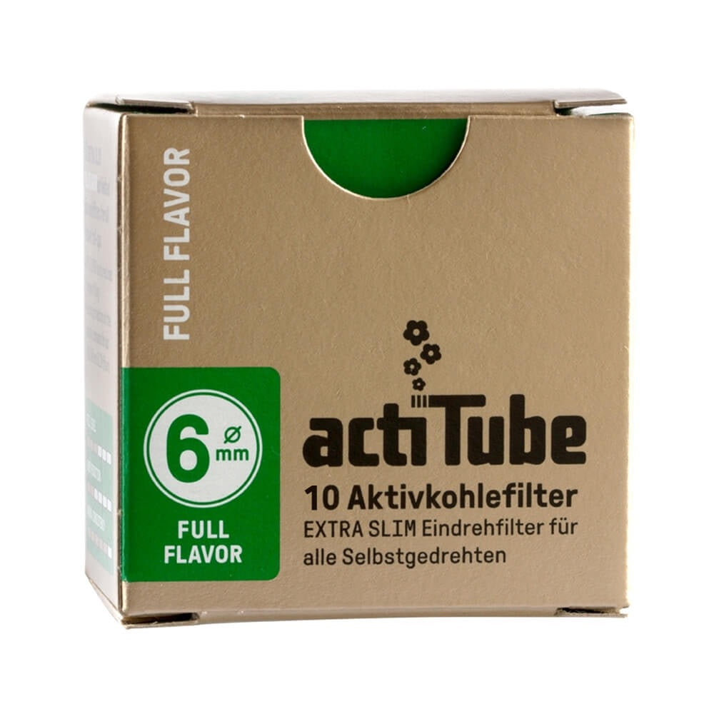 Filtres charbon actif actitube 6mm - Salvia la pépite verte