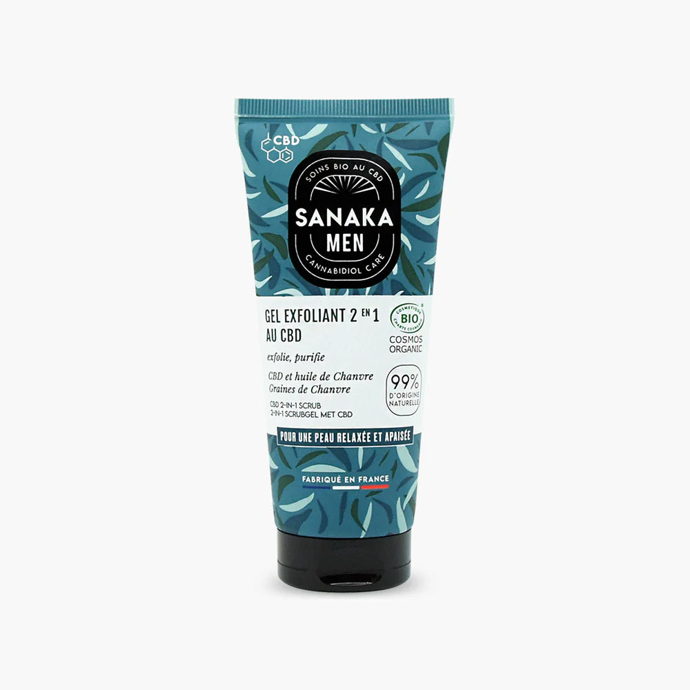 Gel exfoliant CBD Sanaka Men - Salvia la pépite verte