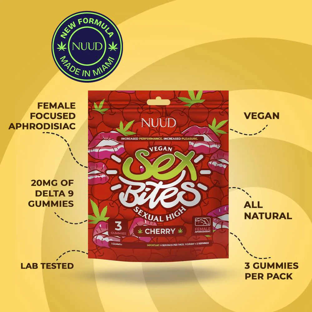 Gummies Δ9 THC | Sex Bites Female | Cerise - Salvia la pépite verte