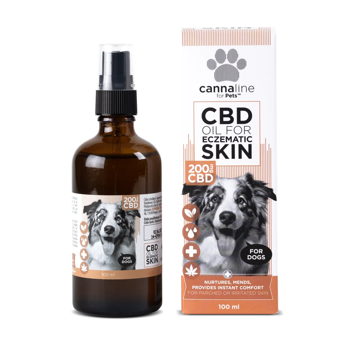 Huile de CBD animaux - Problèmes de peau - Salvia la pépite verte