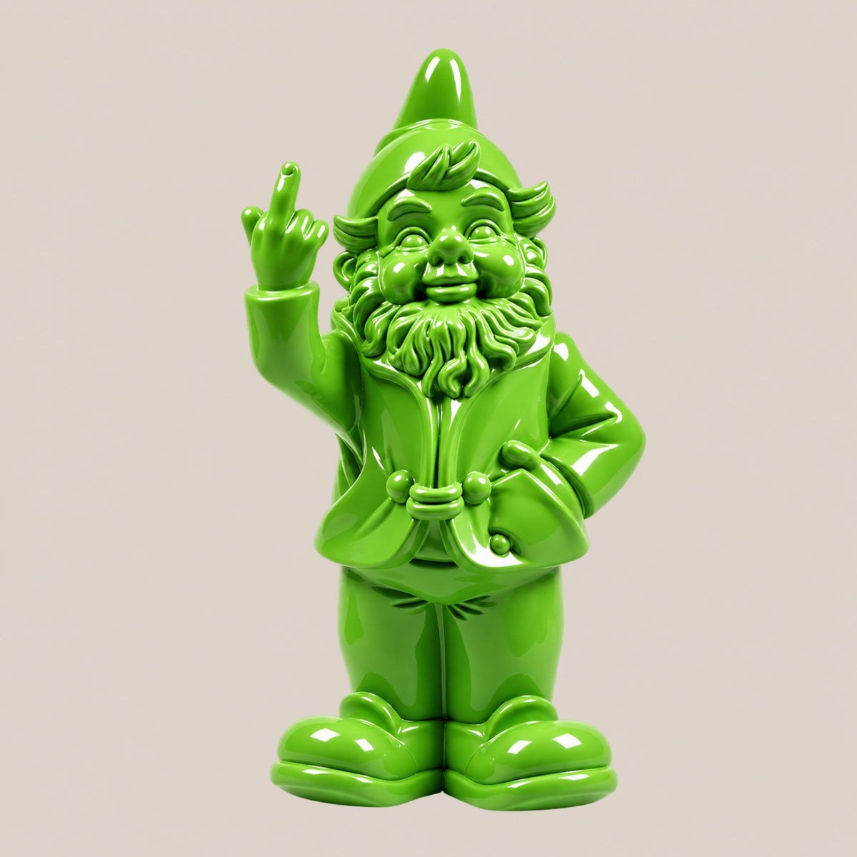 Nain de jardin FUCK - Vert - Salvia la pépite verte