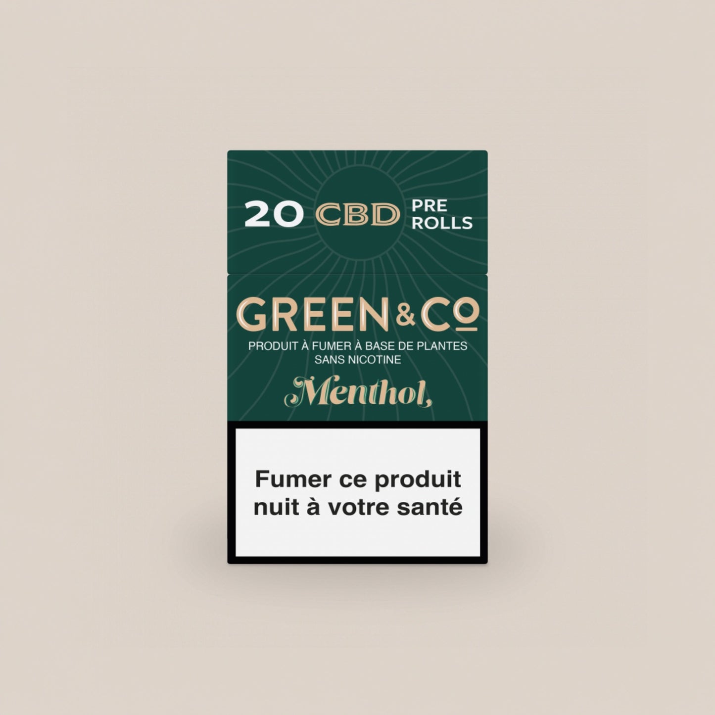 Cigarettes Green&co Menthol | 100% chanvre - Salvia la pépite verte