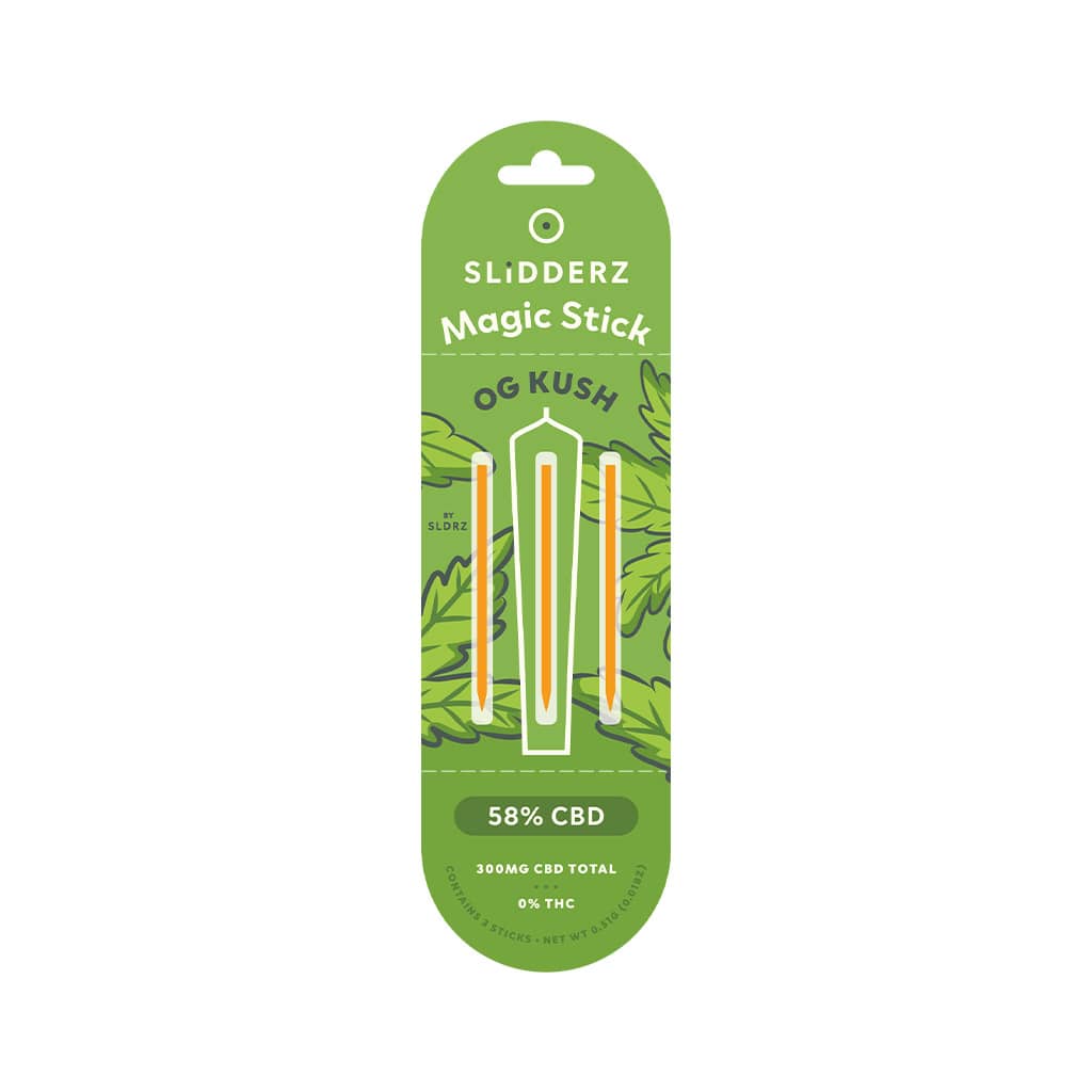Bâtonnets Magiques - Extraction de CBD 58% | Slidderz OG Kush - Salvia la pépite verte