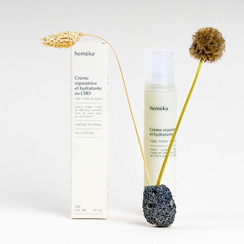Crème réparatrice et hydratante au CBD - Salvialapepiteverte
