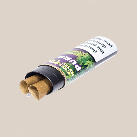 Blunt pré-roulé Cyclones Hemp Cones - Purple - Salvia la pépite verte