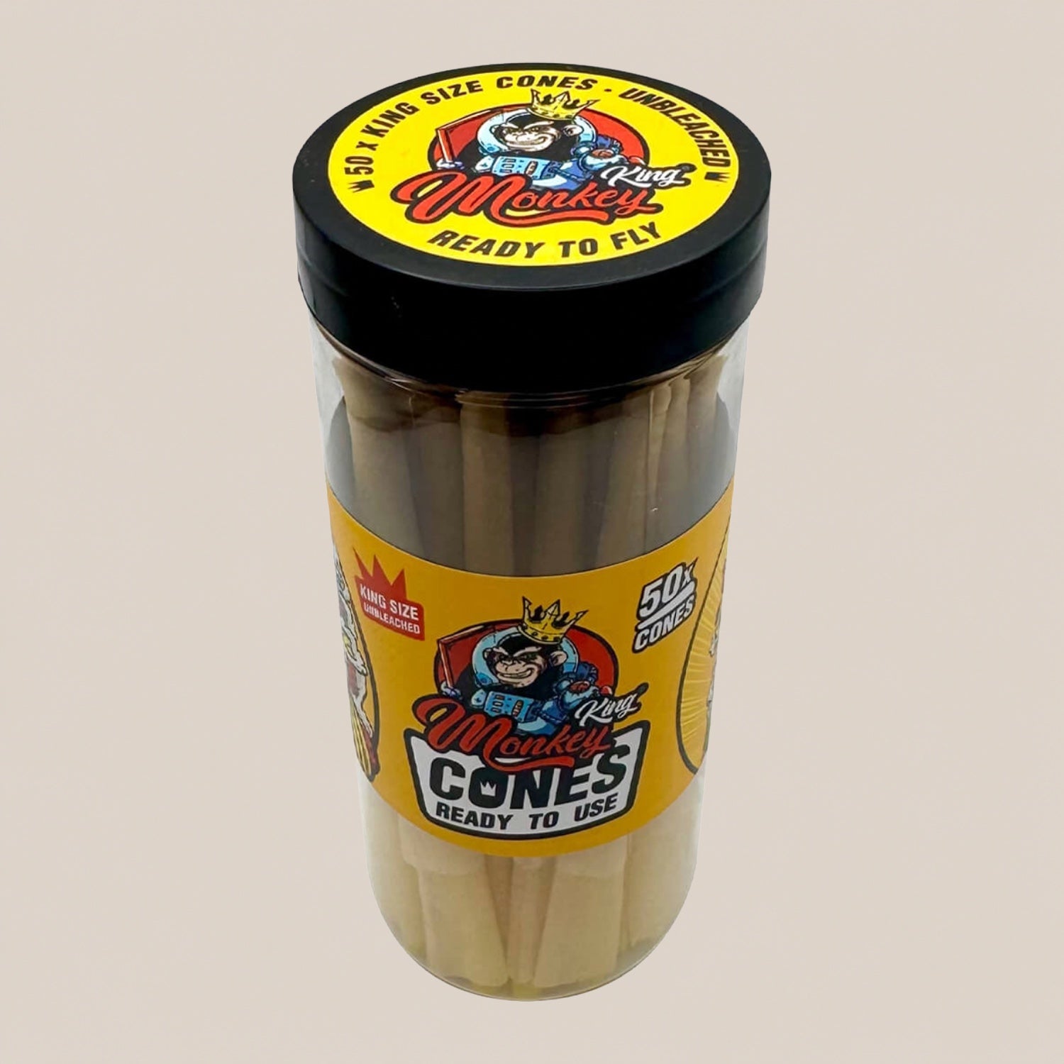 Cônes pré-roulés vides - Monkey King x 50 - Salvia la pépite verte