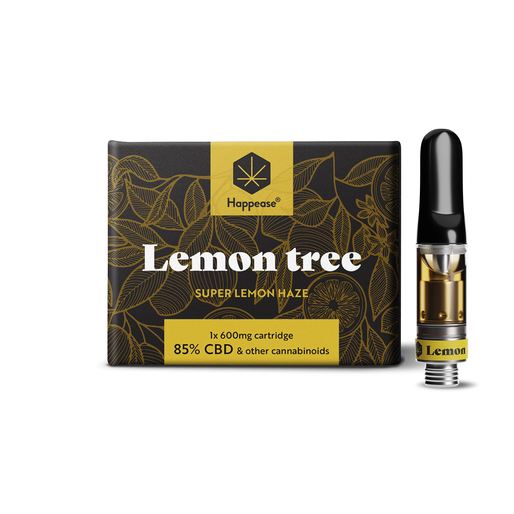Cartouche vape CBD Happease - 85% cannabinoïdes naturels | Lemon Tree - Salvia la pépite verte