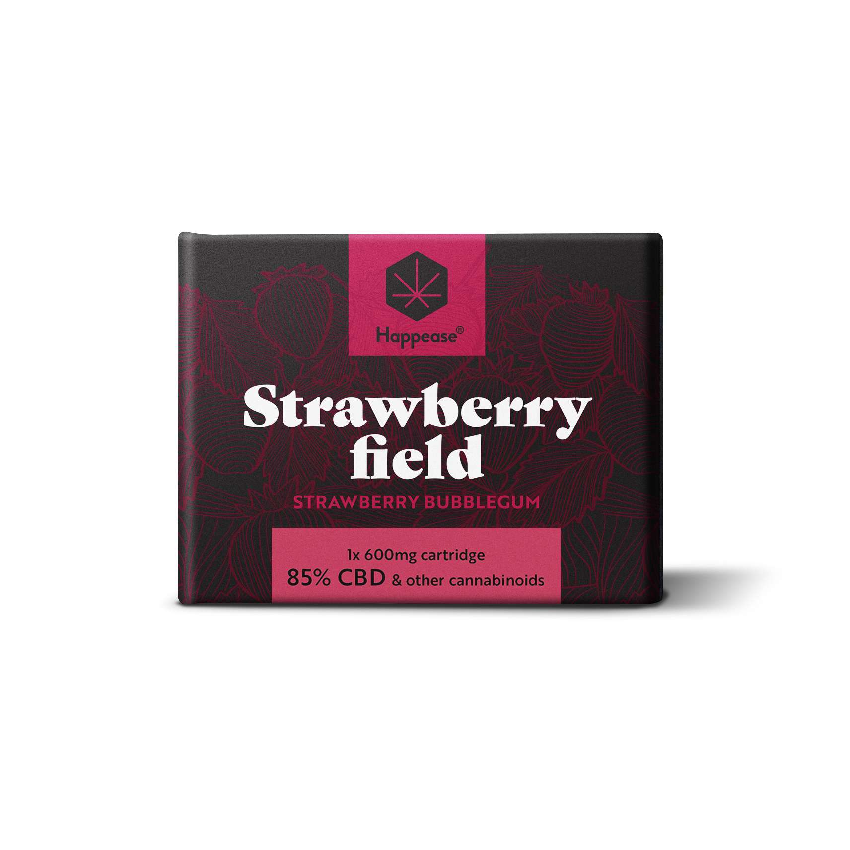 Cartouche vape CBD Happease - 85% cannabinoïdes naturels | Strawberry Field - Salvia la pépite verte