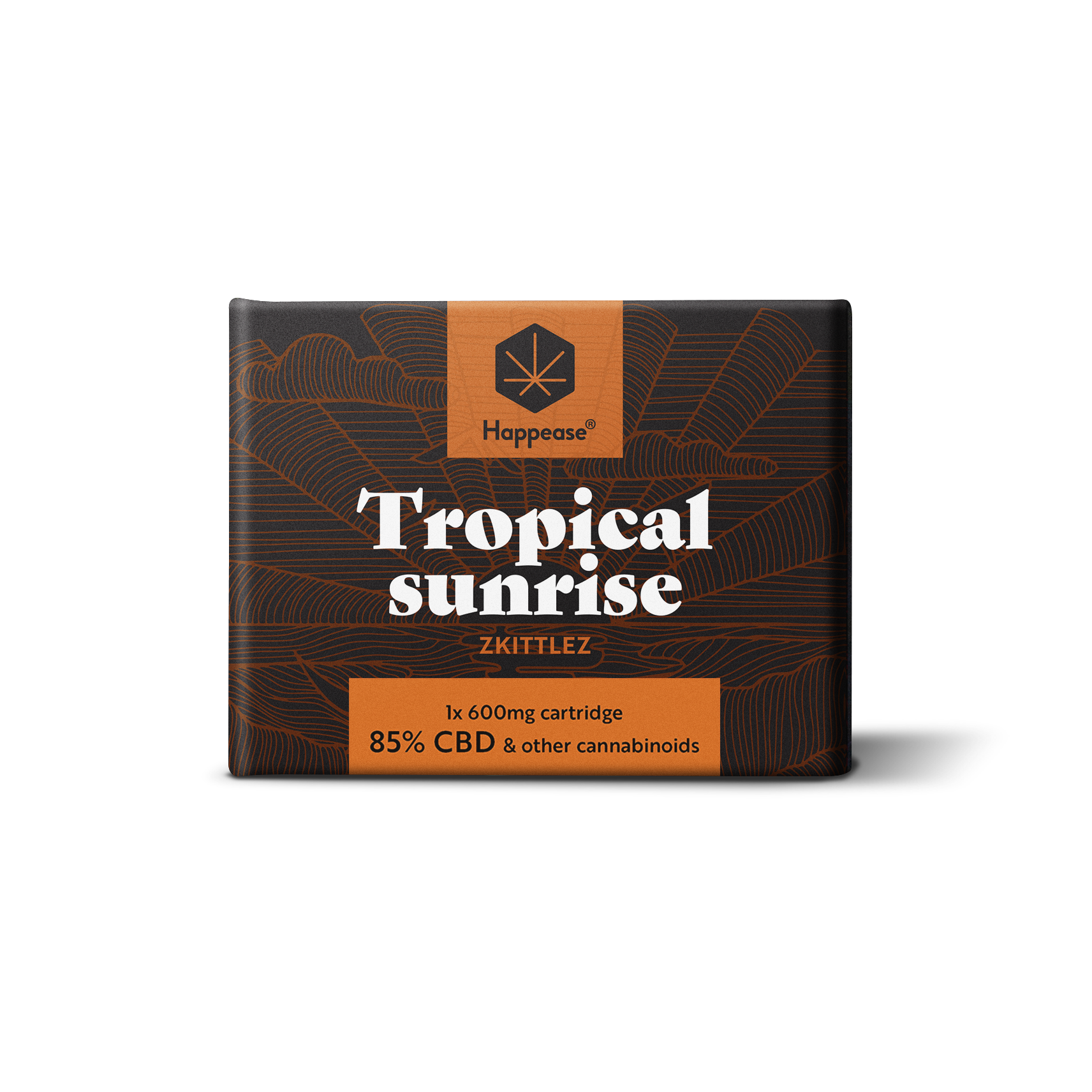 Cartouche vape CBD Happease - 85% cannabinoïdes naturels | Tropical Sunrise - Salvia la pépite verte