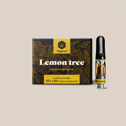 Cartouche vape CBD Happease - 85% cannabinoïdes naturels | Lemon Tree - Salvia la pépite verte