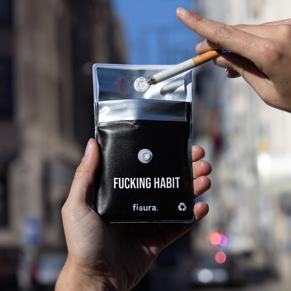 Cendrier de poche - Fucking Habit - Salvia la pépite verte