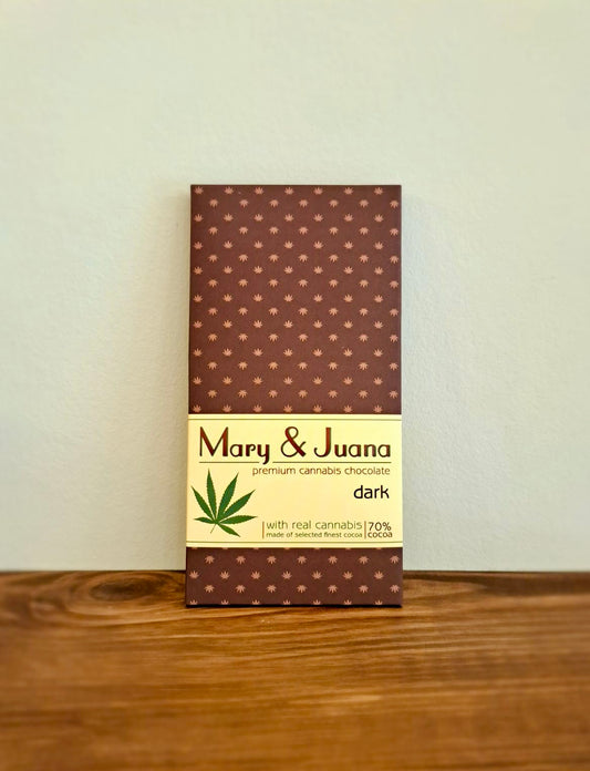Chocolat noir graines de chanvre Mary & Juana - Salvialapepiteverte