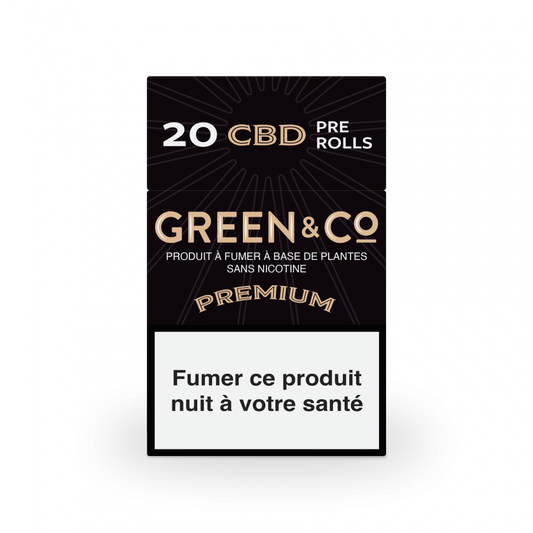 Cigarettes Green&co Premium | 100% chanvre - Salvia la pépite verte
