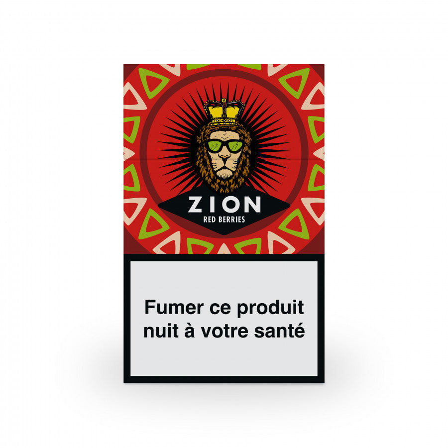 Cigarettes Zion Red Berries | 100% chanvre - Salvia la pépite verte