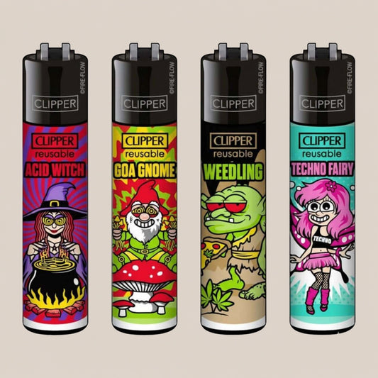 Briquet Clipper - Acid witch - Salvia la pépite verte