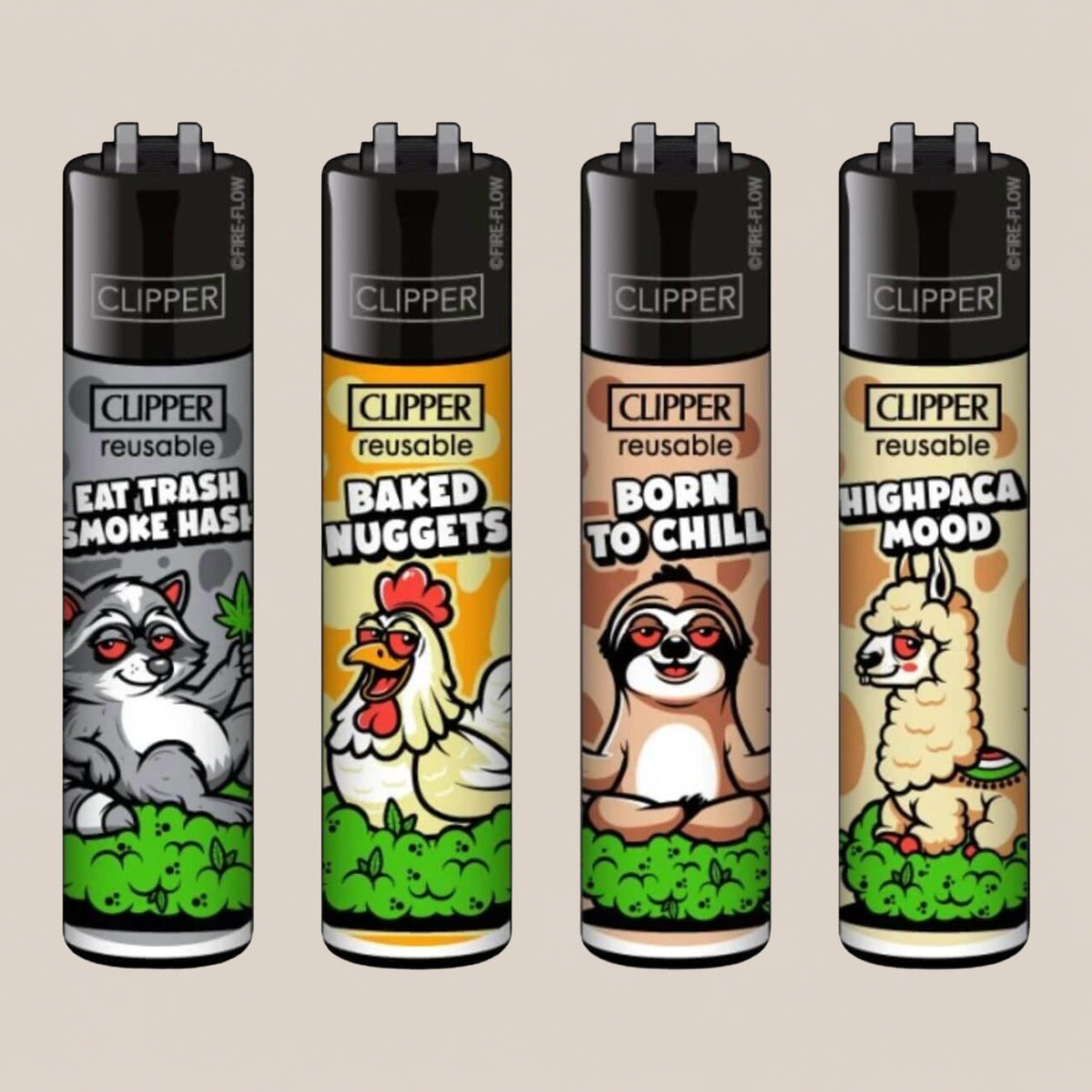 Briquet Clipper - Born to chill - Salvia la pépite verte