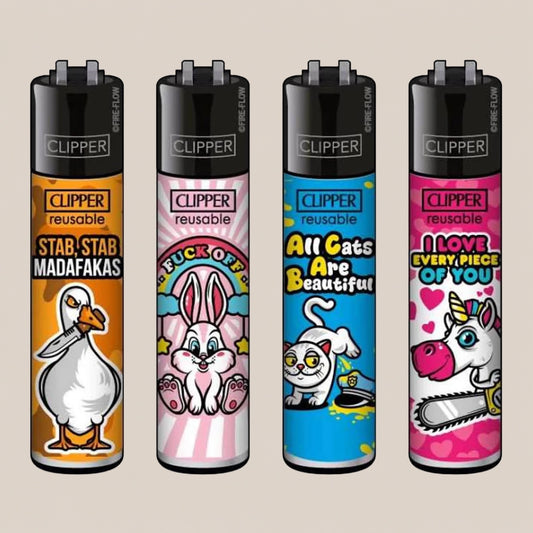 Briquet Clipper - Fuck off - Salvia la pépite verte