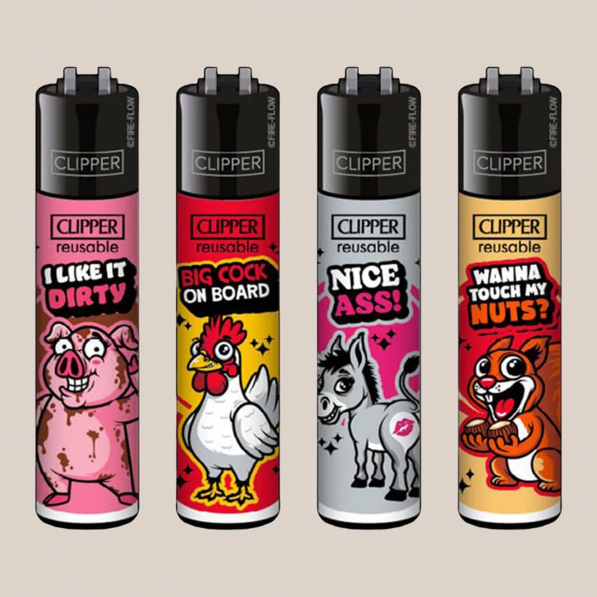 Briquet Clipper - I like it dirty - Salvia la pépite verte
