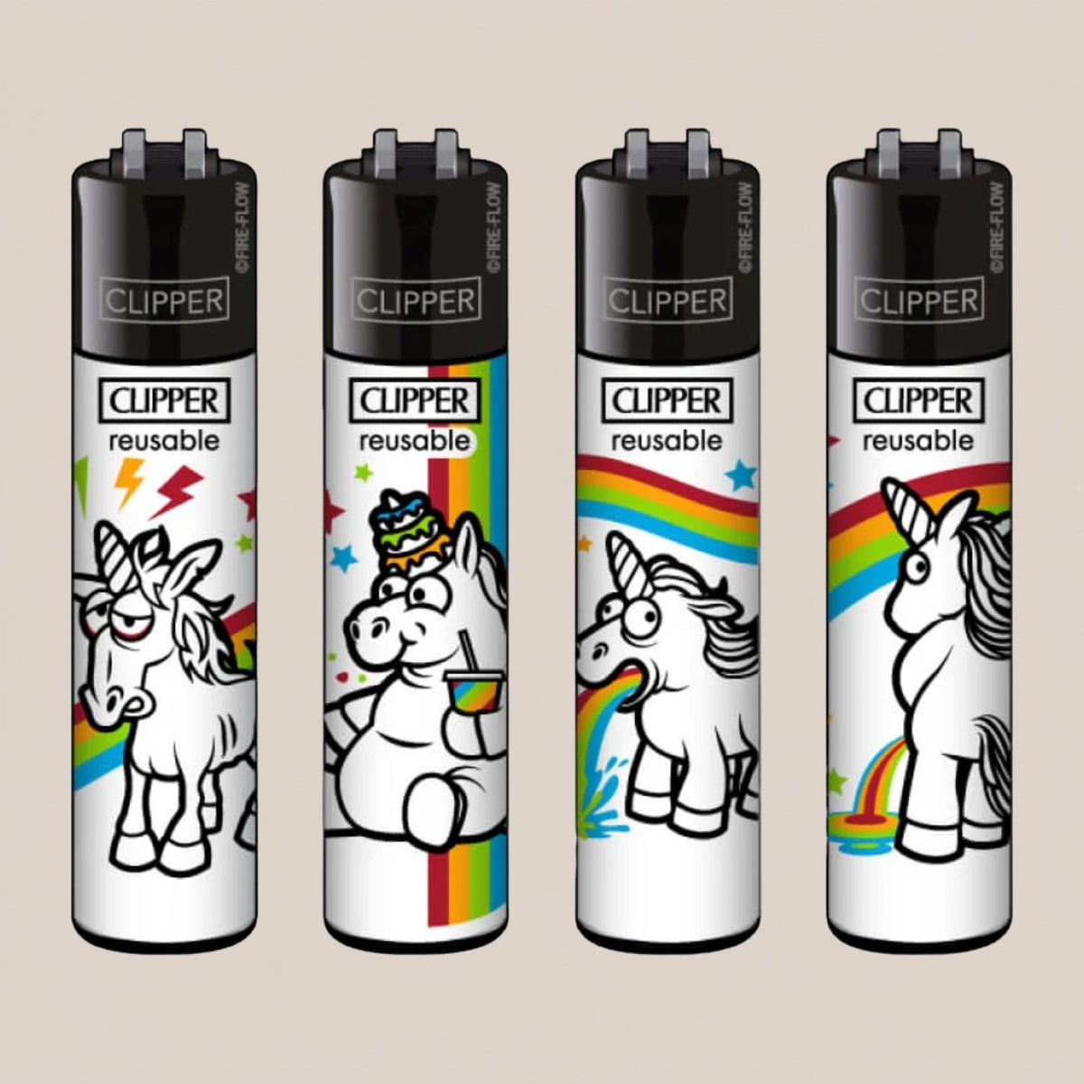 Briquet Clipper - Licorne - Salvia la pépite verte