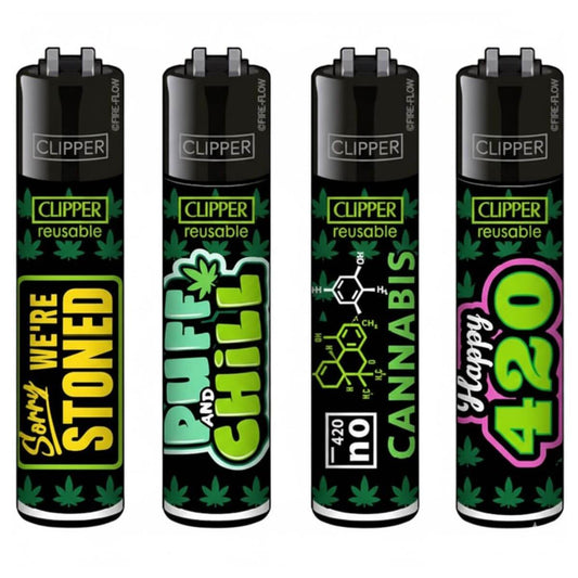 Briquet Clipper Puff and Chill - Salvia la pépite verte