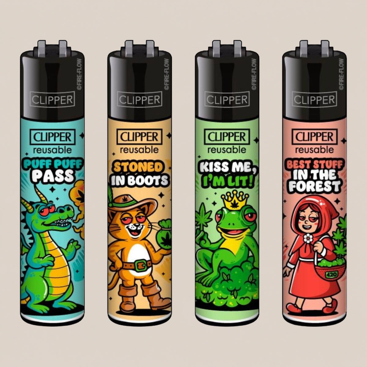 Briquet Clipper - Puff puff pass - Salvia la pépite verte