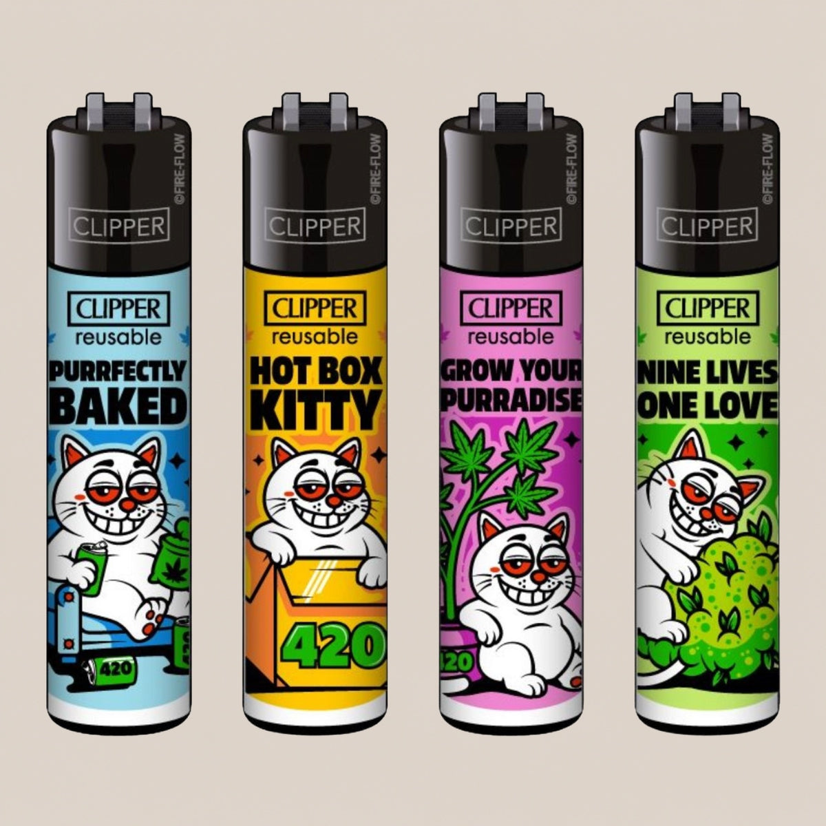 Briquet Clipper - Purrefectly baked - Salvia la pépite verte