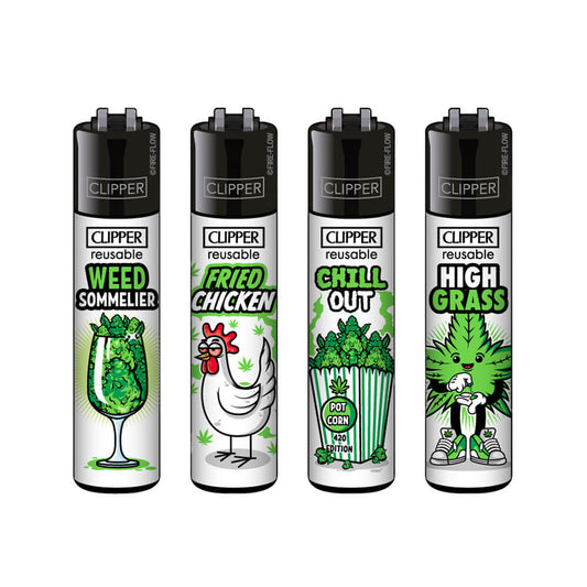 Briquet Clipper Weed Sommelier - Salvia la pépite verte
