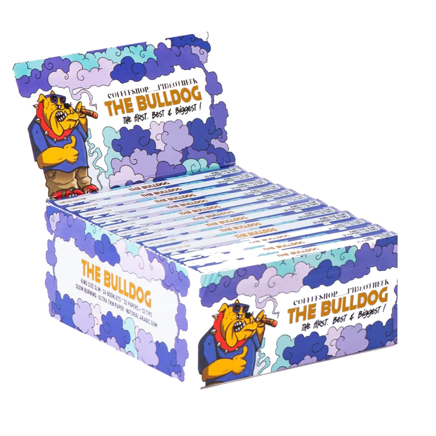 Feuilles à rouler - The Bulldog Limited Edition king size slim + cartons - Salvia la pépite verte