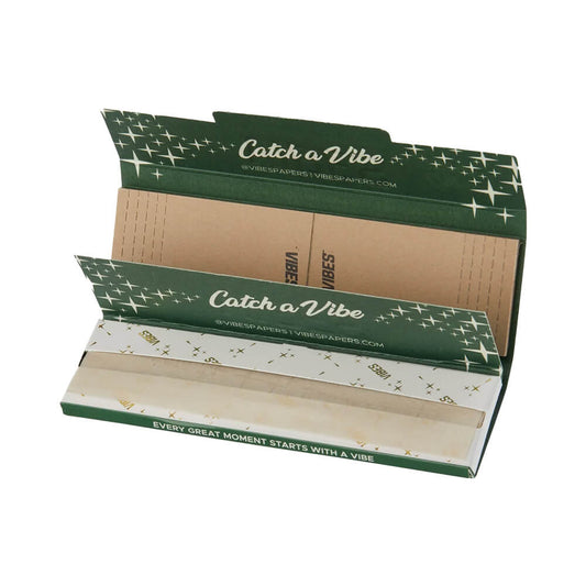 Feuilles à rouler - Vibes Organic Hemp king size slim + cartons - Salvia la pépite verte