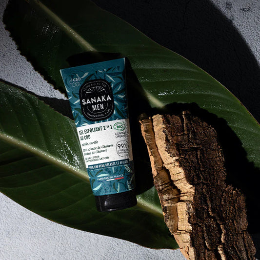 Gel exfoliant CBD Sanaka Men - Salvia la pépite verte