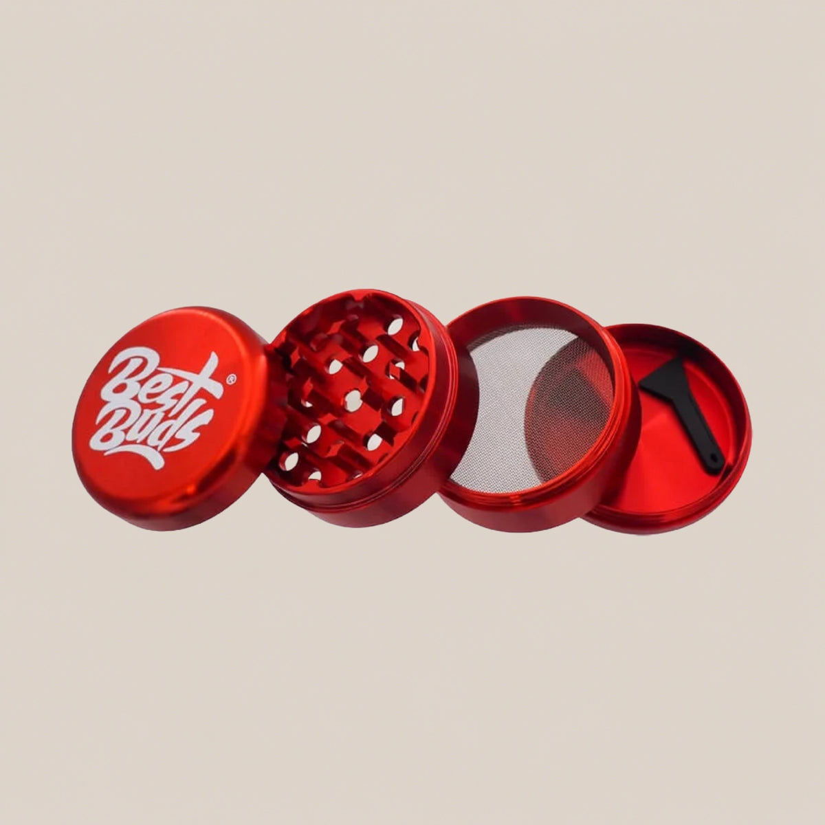 Grinder Best Buds en aluminium - Compact - Salvia la pépite verte