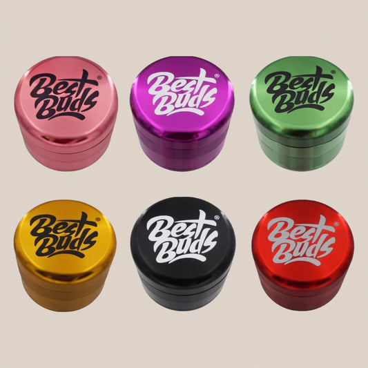 Grinder Best Buds en aluminium - Compact - Salvia la pépite verte