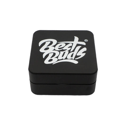 Grinder Best Buds en aluminium - Carré - Salvia la pépite verte