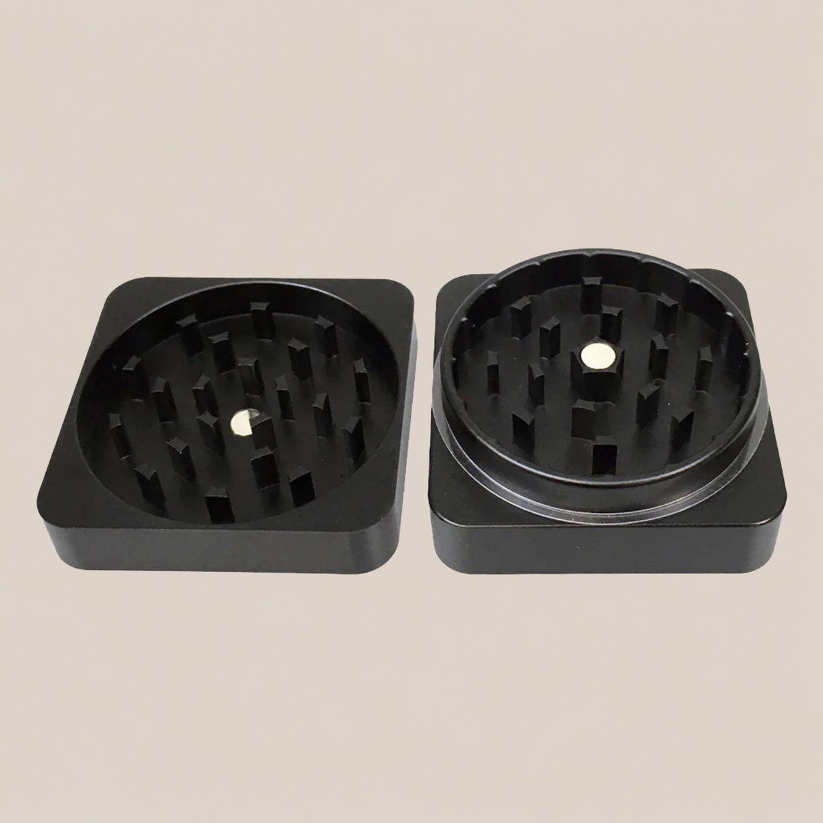 Grinder Best Buds en aluminium - Carré - Salvia la pépite verte